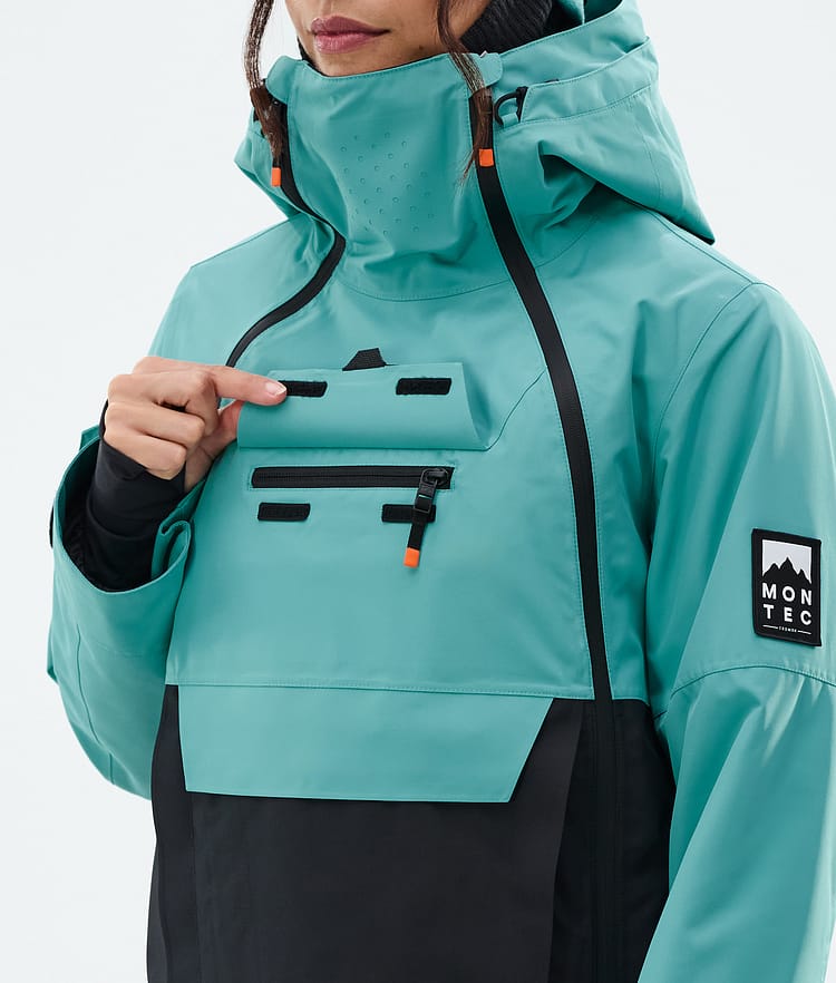 Doom W Ski Jacket Women Turquoise/Black, Image 10 of 11