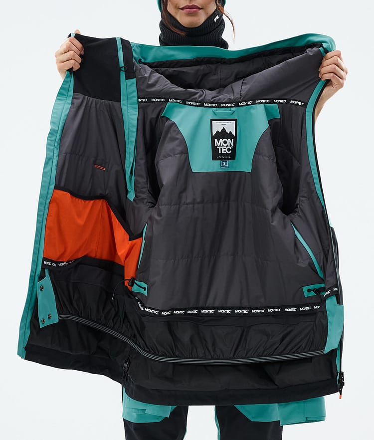 Doom W Snowboard Jacket Women Turquoise/Black, Image 11 of 11