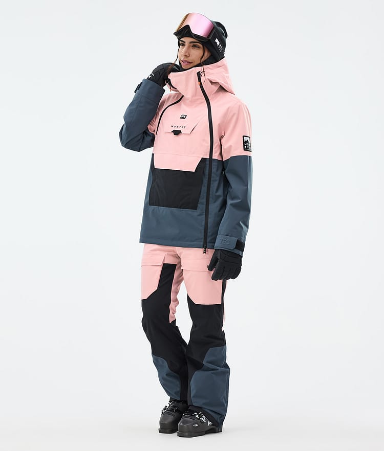 Doom W Ski Jacket Women Soft Pink/Black/Metal Blue, Image 3 of 11