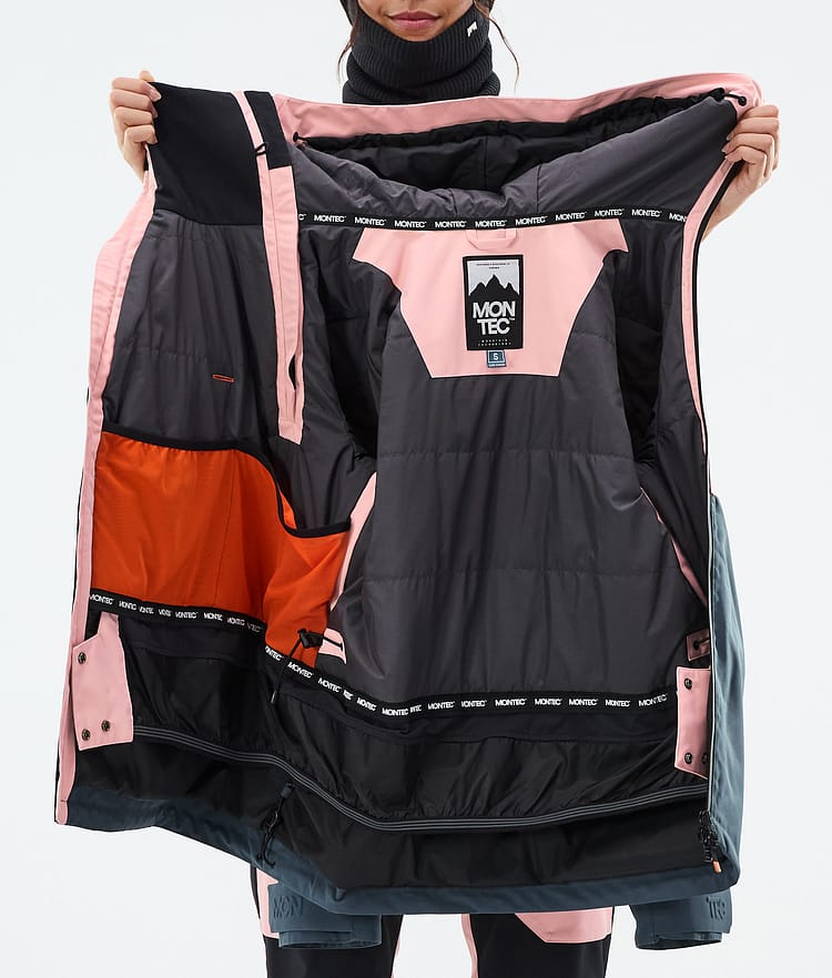 Doom W Ski Jacket Women Soft Pink/Black/Metal Blue, Image 11 of 11