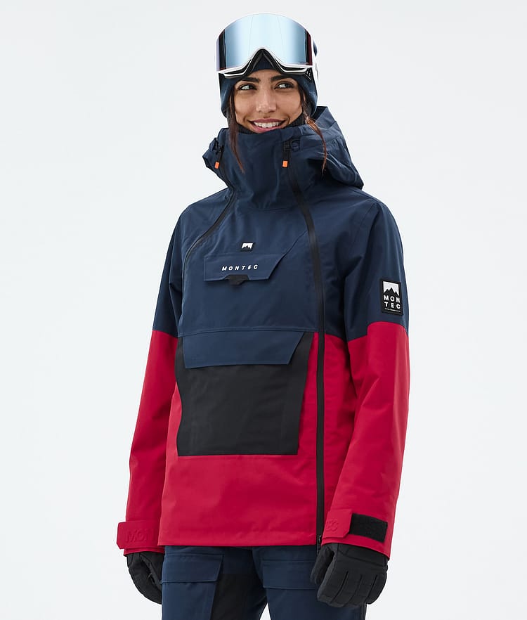 Doom W Ski Jacket Women Dark Blue/Black/Deep Red, Image 1 of 11
