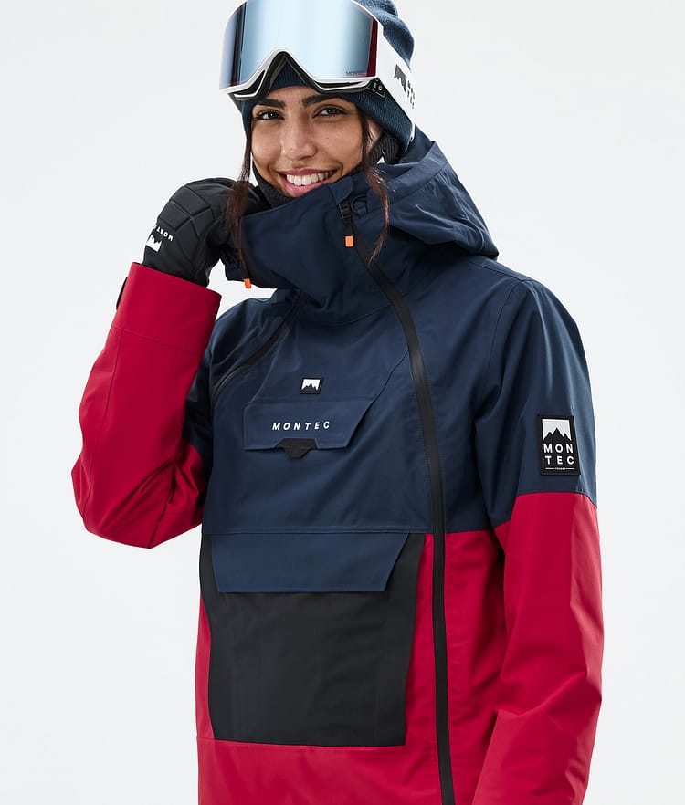 Doom W Ski Jacket Women Dark Blue/Black/Deep Red, Image 2 of 11