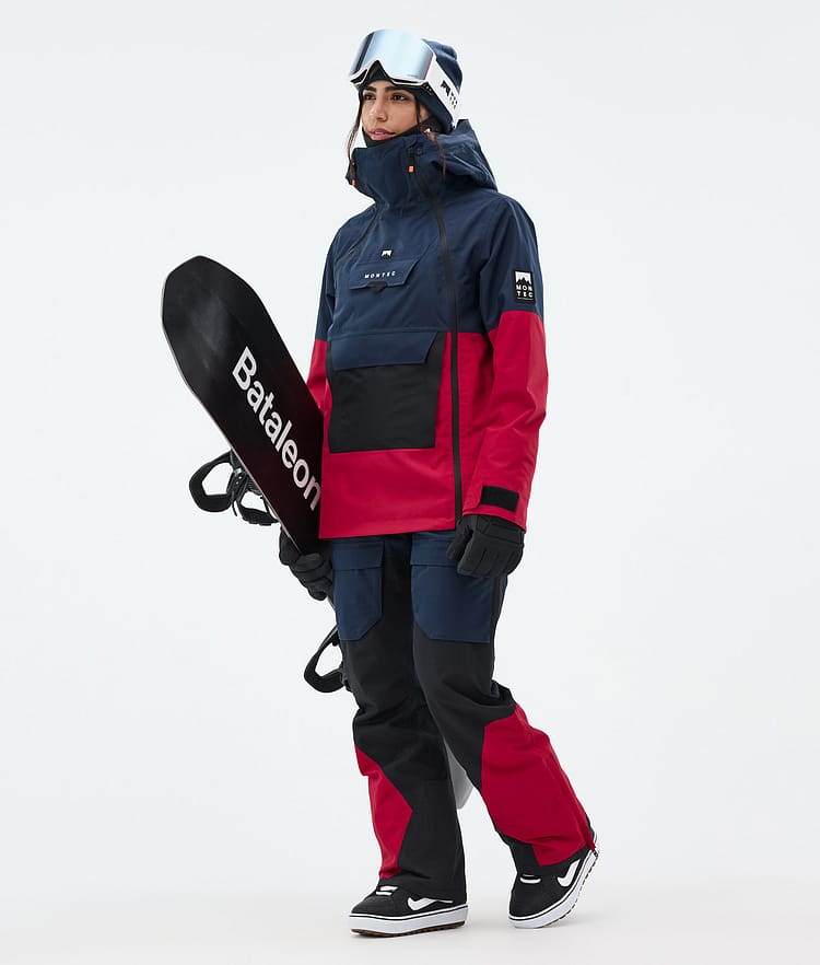 Doom W Snowboard Jacket Women Dark Blue/Black/Deep Red, Image 3 of 11