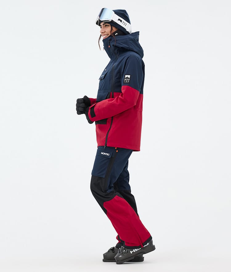 Doom W Ski Jacket Women Dark Blue/Black/Deep Red, Image 4 of 11