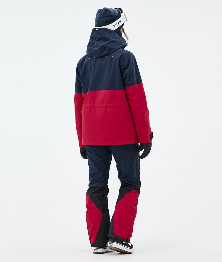 Doom W Snowboard Jacket Women Dark Blue/Black/Deep Red, Image 5 of 11