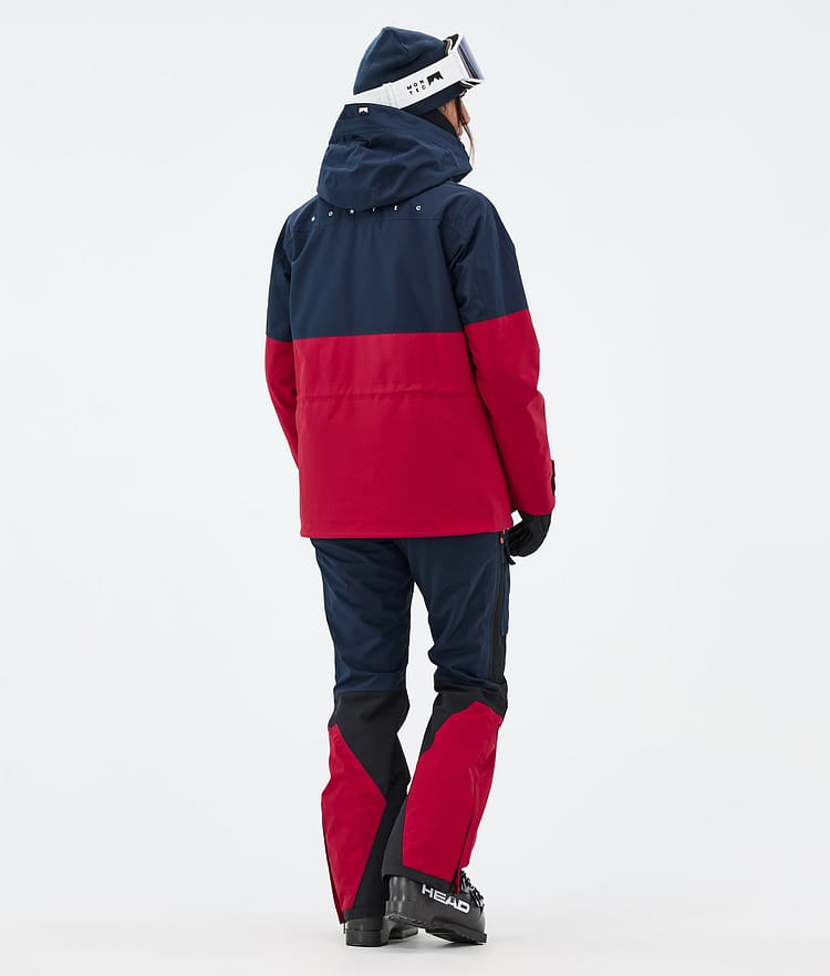 Doom W Ski Jacket Women Dark Blue/Black/Deep Red, Image 5 of 11