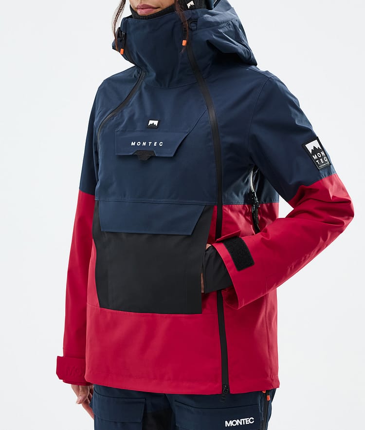 Doom W Ski Jacket Women Dark Blue/Black/Deep Red, Image 8 of 11