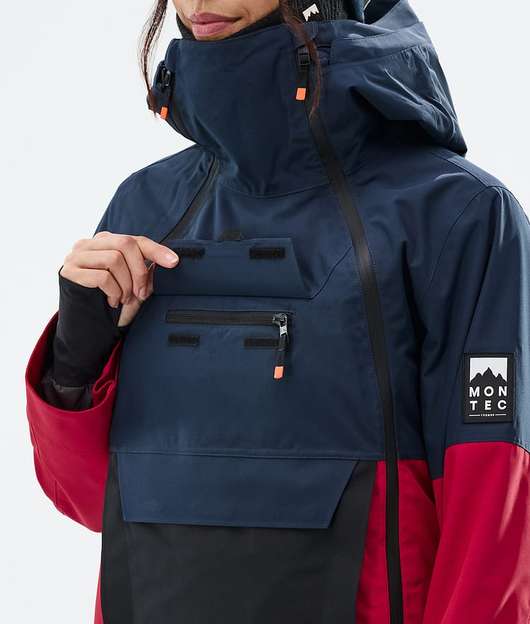 Doom W Snowboard Jacket Women Dark Blue/Black/Deep Red, Image 10 of 11