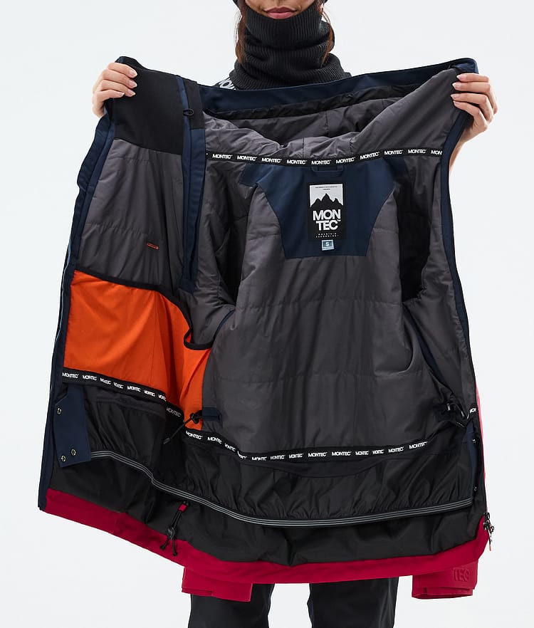 Doom W Snowboard Jacket Women Dark Blue/Black/Deep Red, Image 11 of 11
