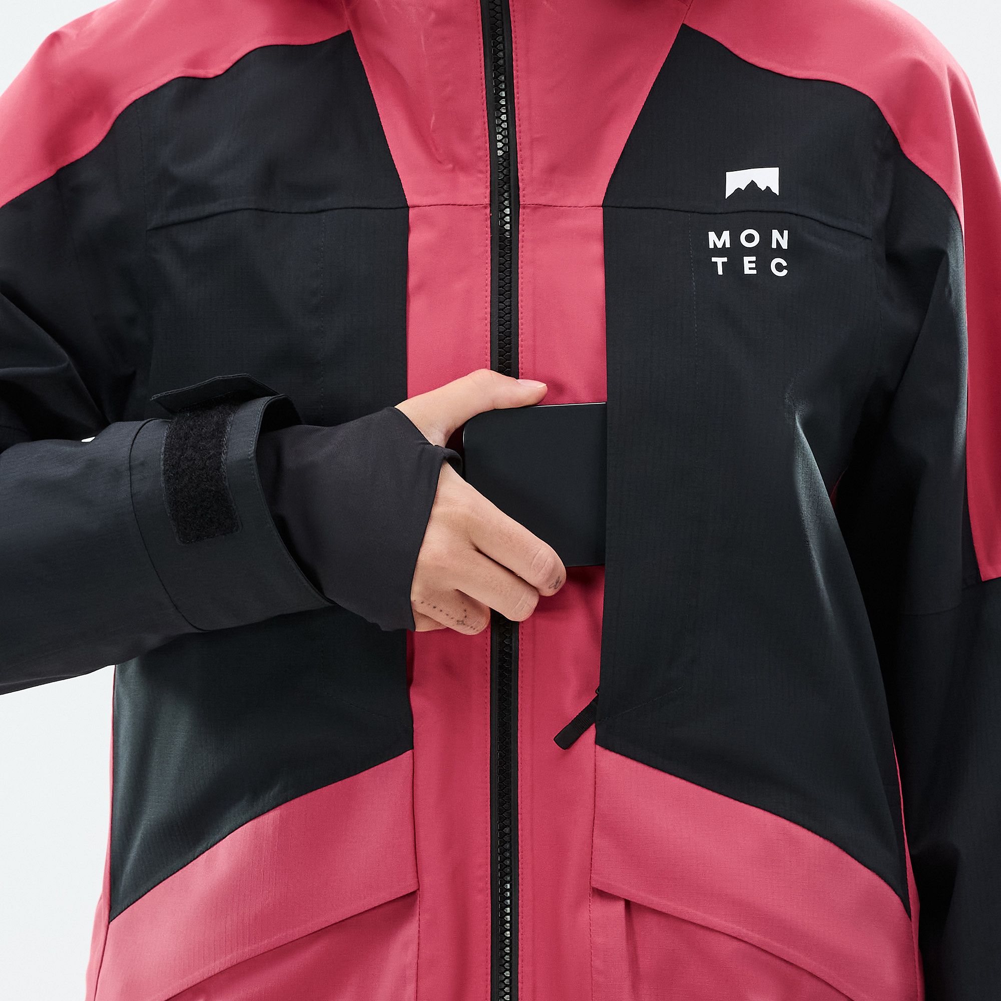 Montec Morpheus W Ski Jacket Women Light Red/Black | Montecwear CA