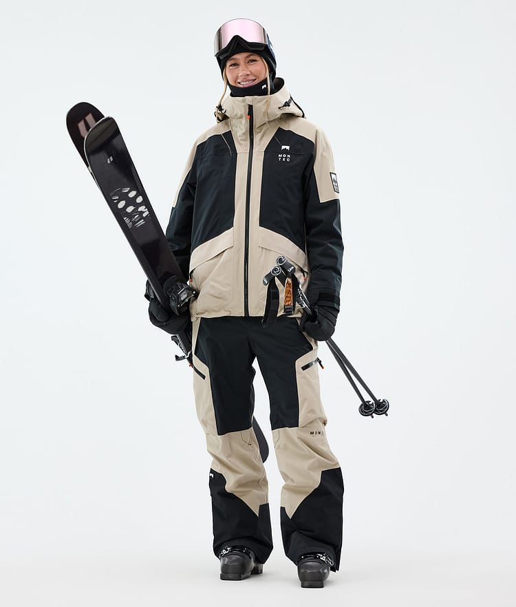 Morpheus W Ski Jacket Women Sand/Black, Image 3 of 10