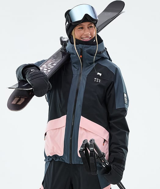 Morpheus W Skijacke Damen Metal Blue/Black/Soft Pink