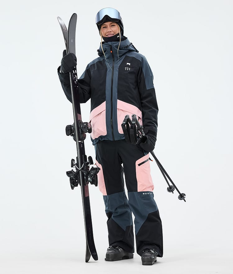 Morpheus W Ski Jacket Women Metal Blue/Black/Soft Pink, Image 3 of 10