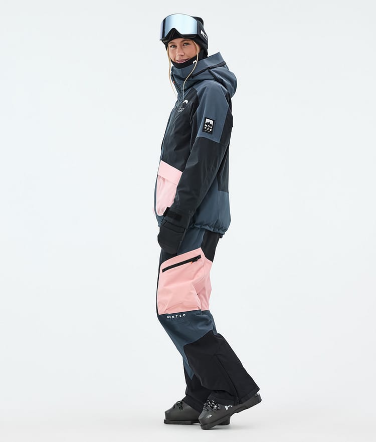 Morpheus W Ski Jacket Women Metal Blue/Black/Soft Pink, Image 4 of 10