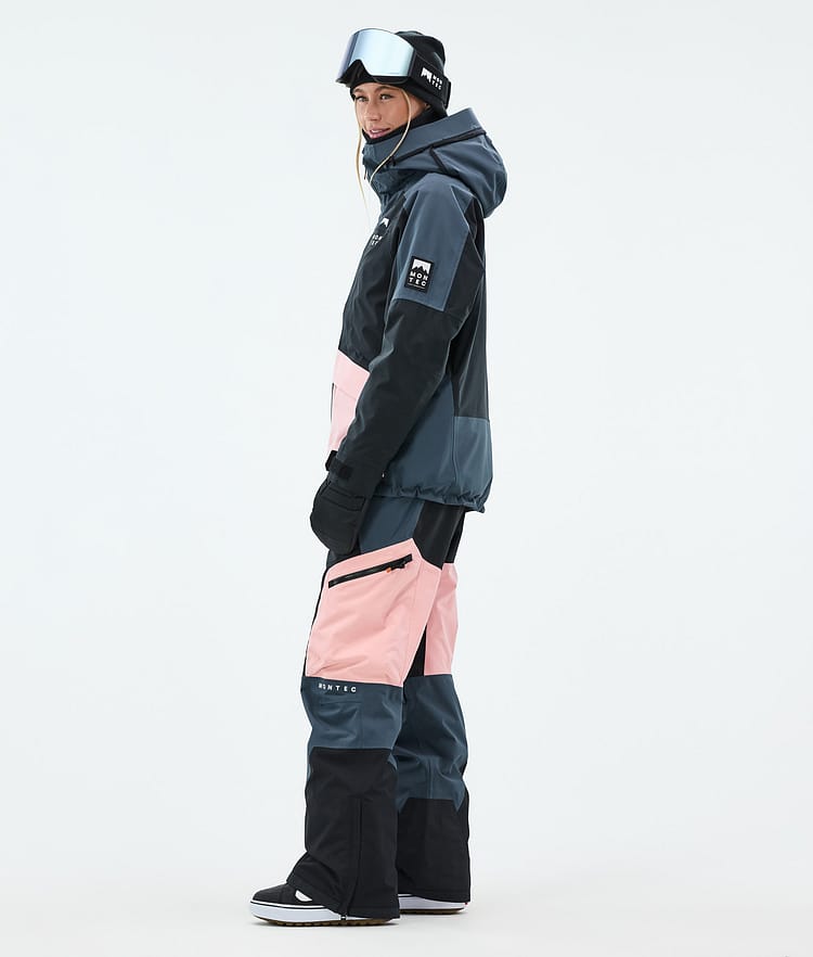 Morpheus W Snowboard Jacket Women Metal Blue/Black/Soft Pink, Image 4 of 10