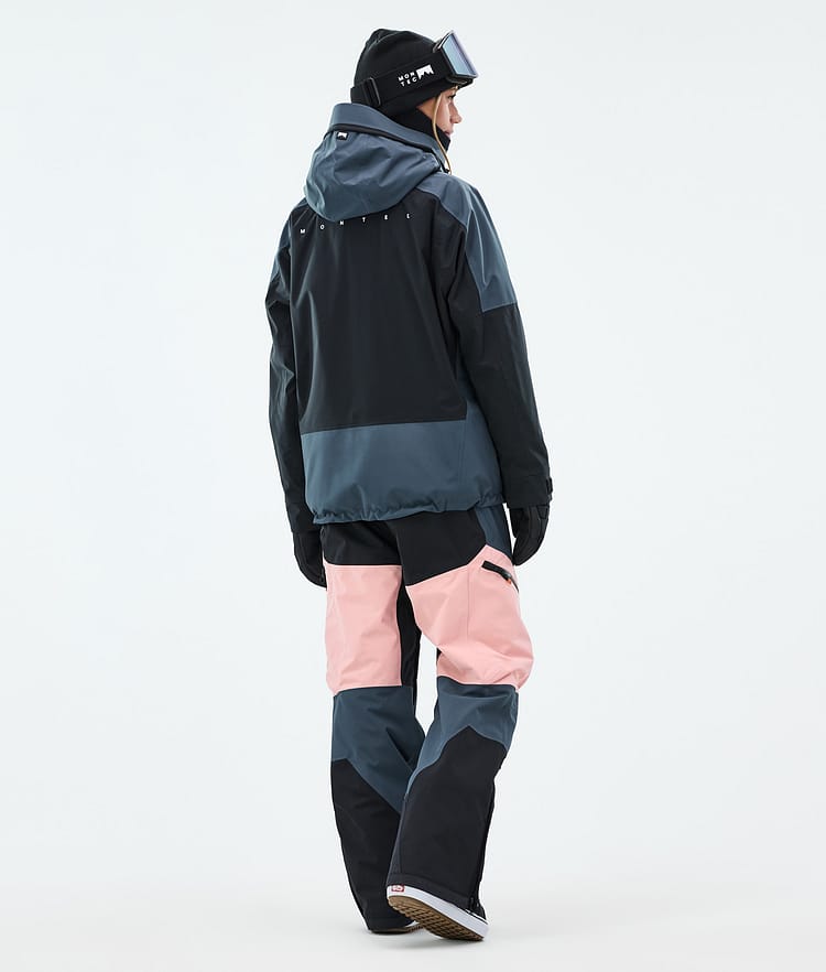 Morpheus W Snowboard Jacket Women Metal Blue/Black/Soft Pink, Image 5 of 10