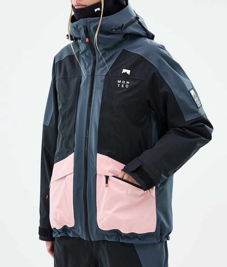 Morpheus W Ski Jacket Women Metal Blue/Black/Soft Pink, Image 8 of 10