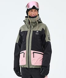 Montec Morpheus W Giacca Snowboard Donna Greenish/Black/Soft Pink