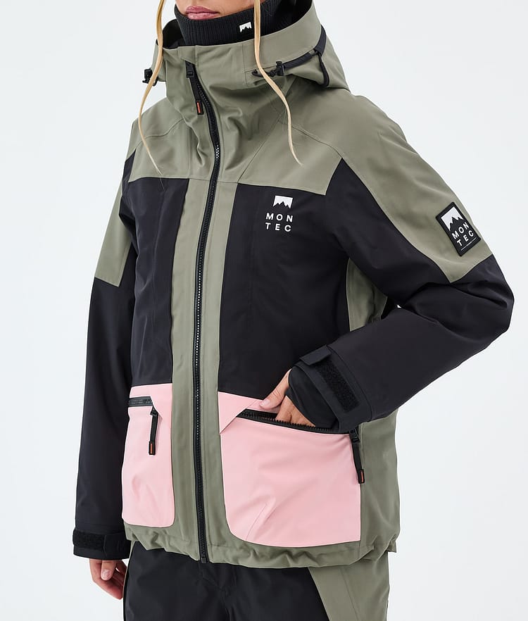 Morpheus W Skijacke Damen Greenish/Black/Soft Pink, Image 7 of 9