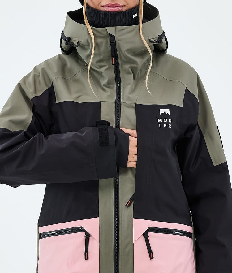 Morpheus W Skijacke Damen Greenish/Black/Soft Pink, Image 8 of 9