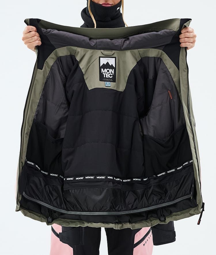 Morpheus W Snowboard Jacket Women Greenish/Black/Soft Pink, Image 9 of 9