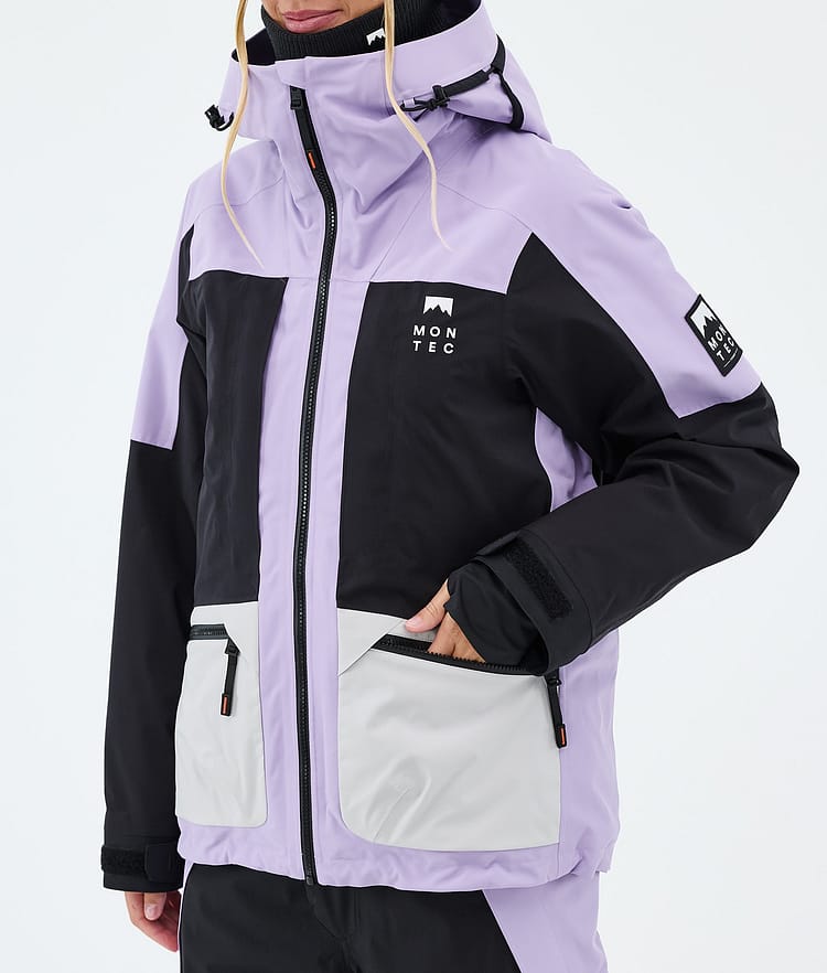 Morpheus W Snowboard Jacket Women Faded Violet/Black/Light Grey, Image 7 of 9