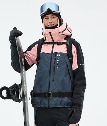 Oracle W Snowboard Jacket Soft Pink/Black/Metal Blue