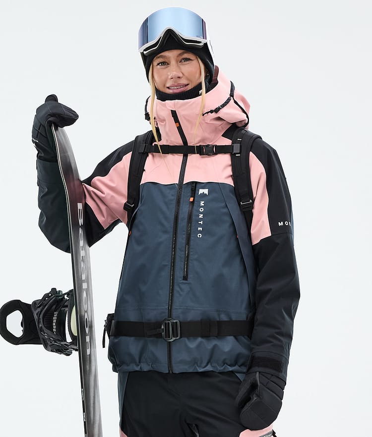 Oracle W Snowboard Jacket Women Soft Pink/Black/Metal Blue, Image 1 of 10