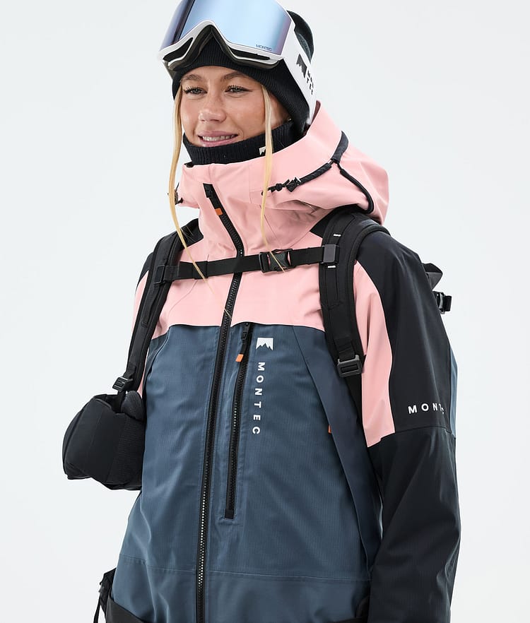 Oracle W Snowboard Jacket Women Soft Pink/Black/Metal Blue, Image 2 of 10