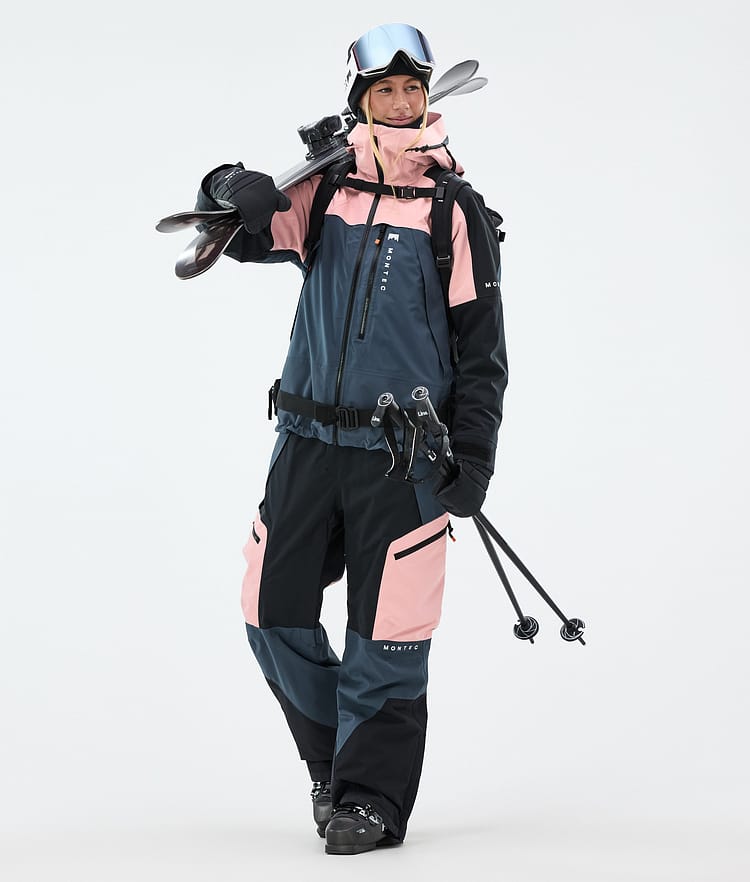 Oracle W Manteau Ski Femme Soft Pink/Black/Metal Blue, Image 3 sur 10