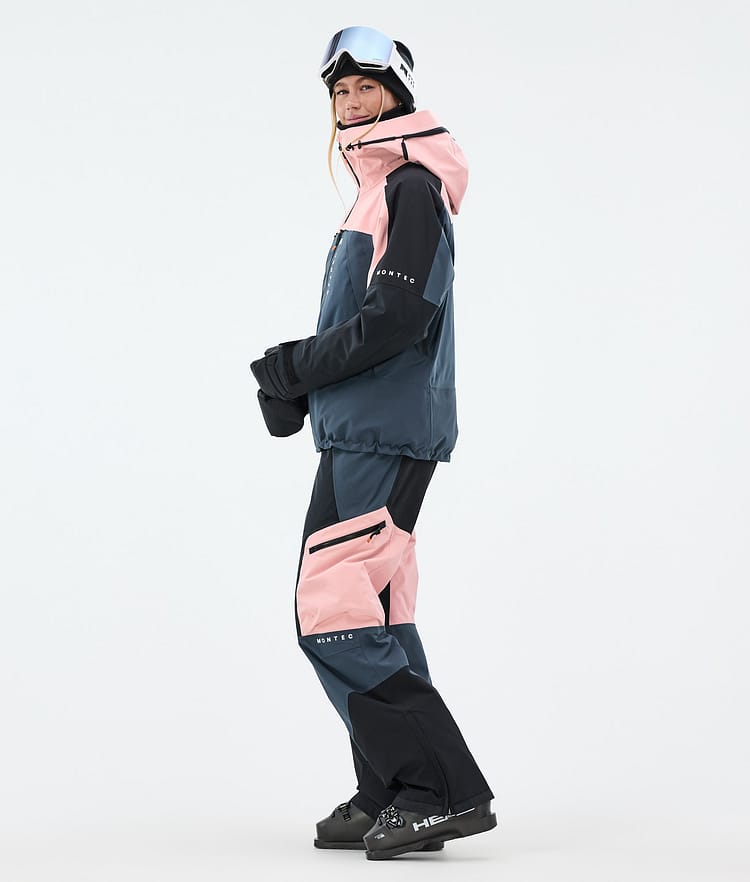 Oracle W Manteau Ski Femme Soft Pink/Black/Metal Blue, Image 4 sur 10