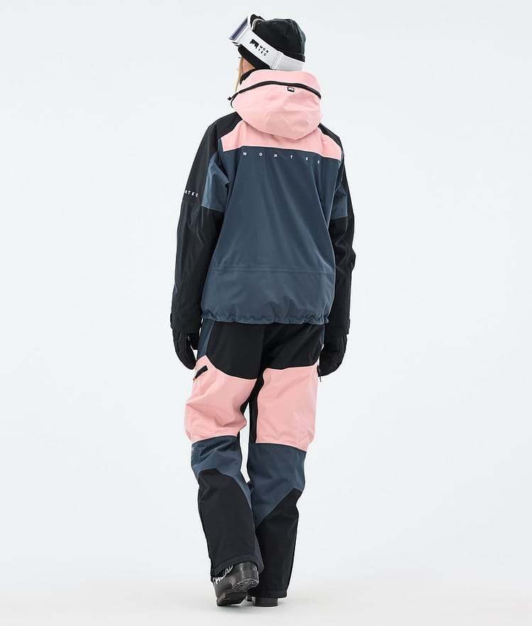 Oracle W Manteau Ski Femme Soft Pink/Black/Metal Blue, Image 5 sur 10
