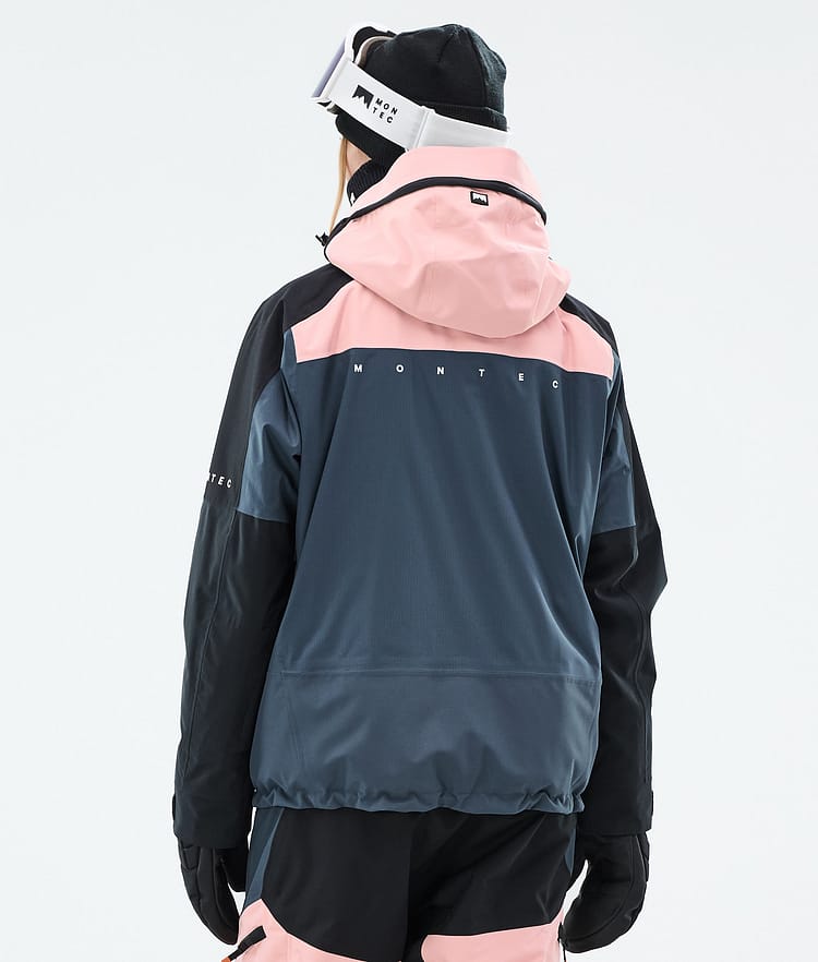 Oracle W Manteau Ski Femme Soft Pink/Black/Metal Blue, Image 7 sur 10