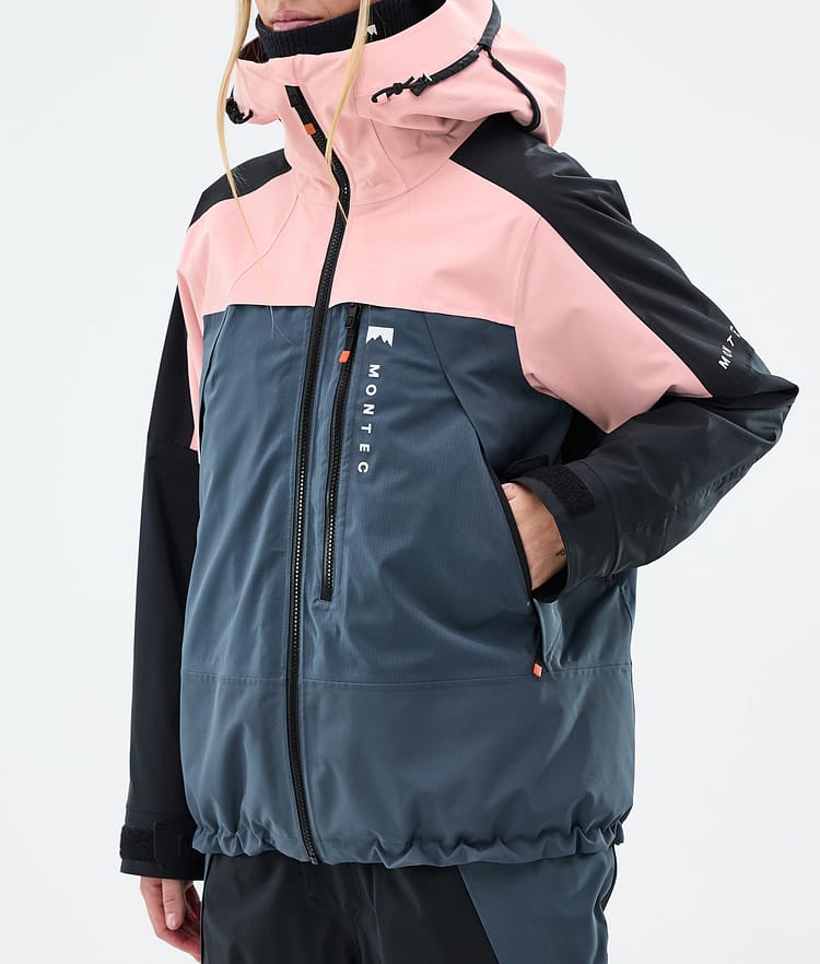 Oracle W Manteau Ski Femme Soft Pink/Black/Metal Blue, Image 8 sur 10