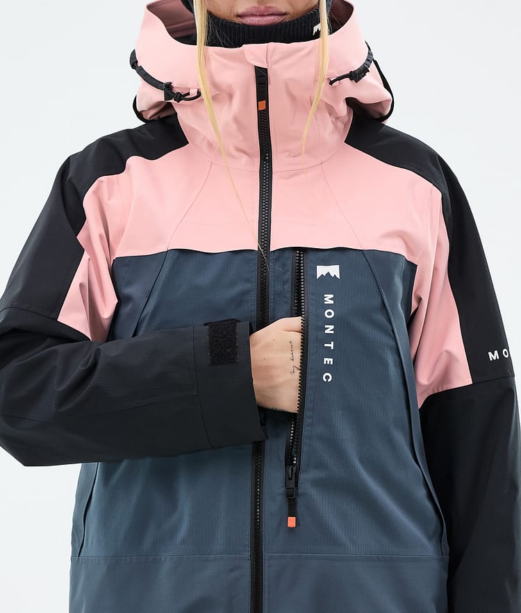 Oracle W Manteau Ski Femme Soft Pink/Black/Metal Blue, Image 9 sur 10