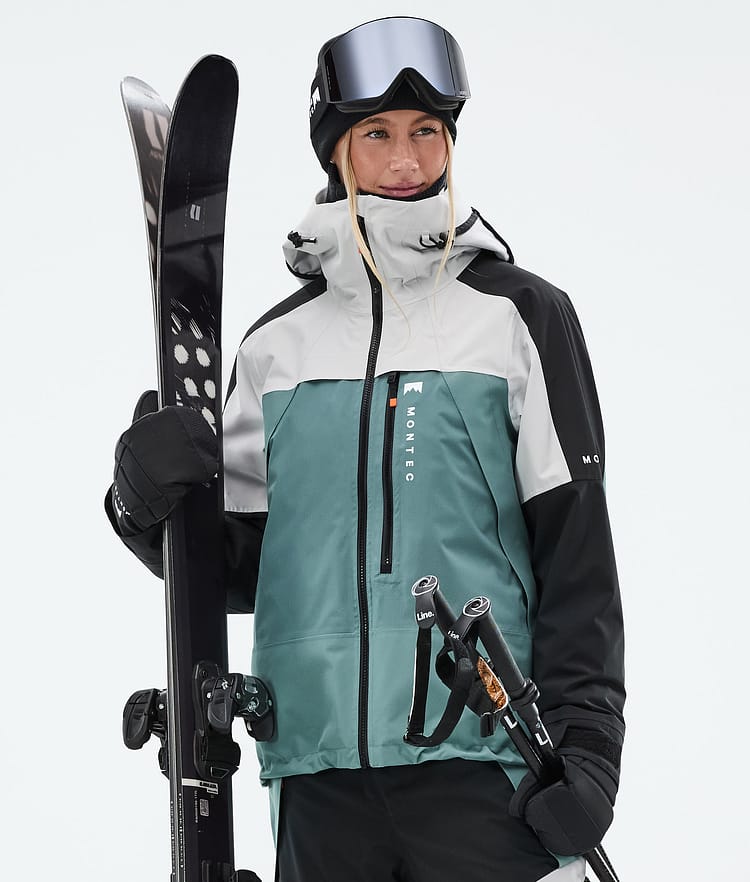 Oracle W Ski Jacket Women Light Grey/Black/Atlantic, Image 1 of 10