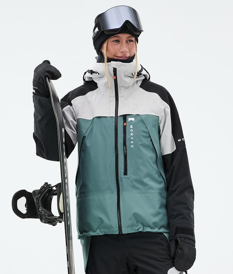 Oracle W Snowboard Jacket Women Light Grey/Black/Atlantic, Image 1 of 10