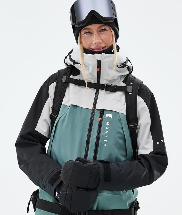 Oracle W Ski Jacket Women Light Grey/Black/Atlantic, Image 2 of 10