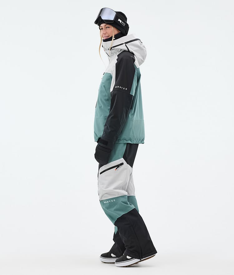 Oracle W Snowboard Jacket Women Light Grey/Black/Atlantic, Image 4 of 10