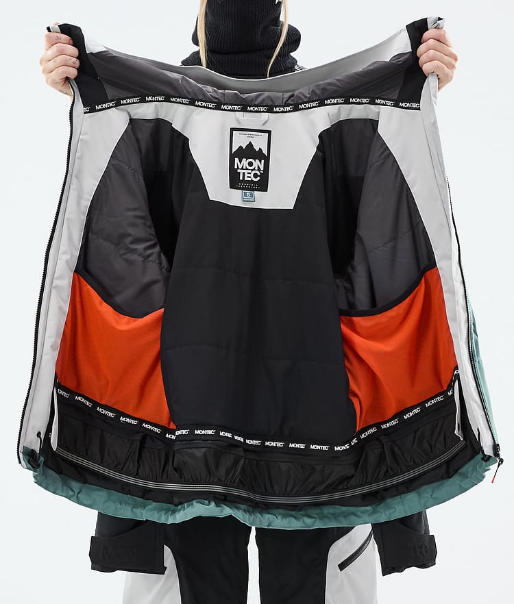 Oracle W Ski Jacket Women Light Grey/Black/Atlantic, Image 10 of 10