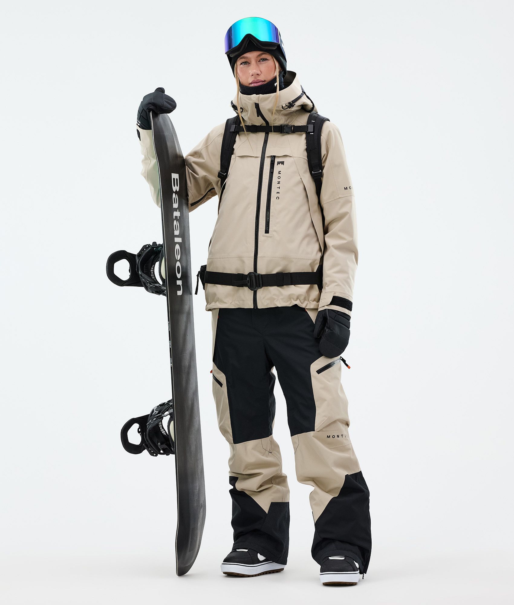 Montec Dozer W Snowboard Pants Women Sand/Black | Montecwear.com