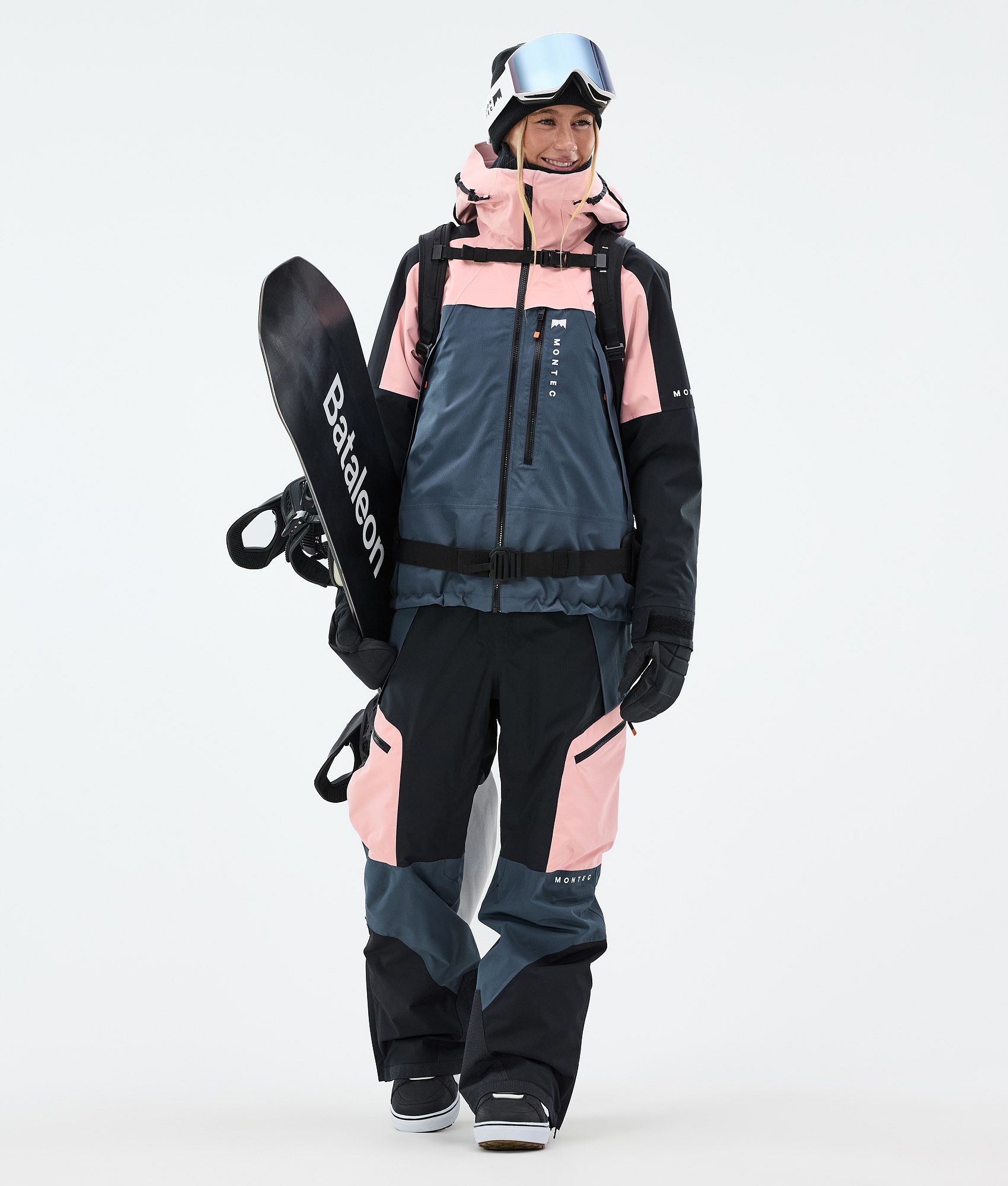 Montec Dozer W 25 スノボ パンツ レディース Soft Pink/Black/Metal