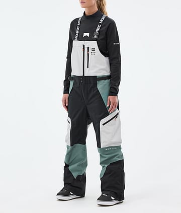 Dozer W Pantalones Snowboard Mujer Light Grey/Black/Atlantic