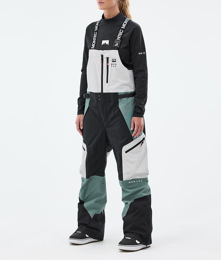 Dozer W Snowboard Pants Women Light Grey/Black/Atlantic, Image 1 of 6