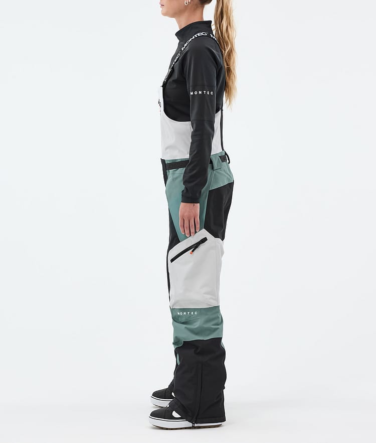 Dozer W Snowboard Pants Women Light Grey/Black/Atlantic, Image 2 of 6