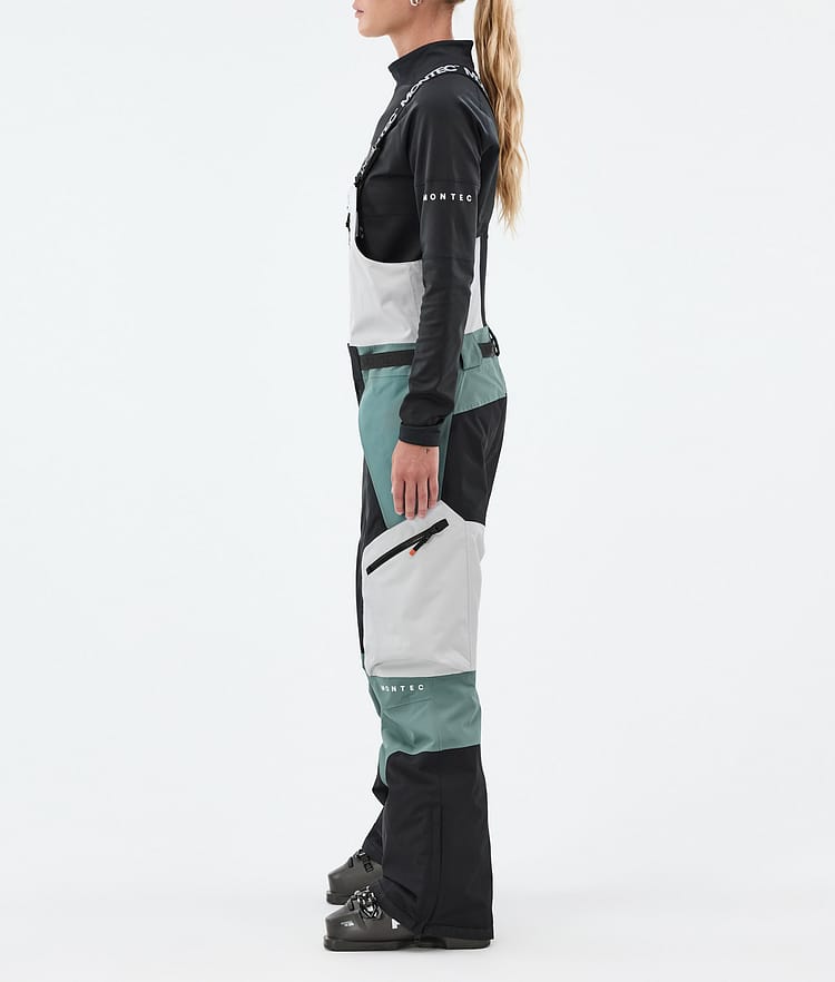 Dozer W Ski Pants Women Light Grey/Black/Atlantic, Image 2 of 6
