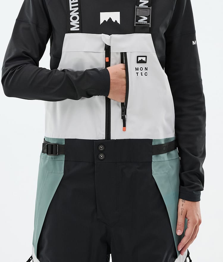 Dozer W Snowboard Pants Women Light Grey/Black/Atlantic, Image 5 of 6