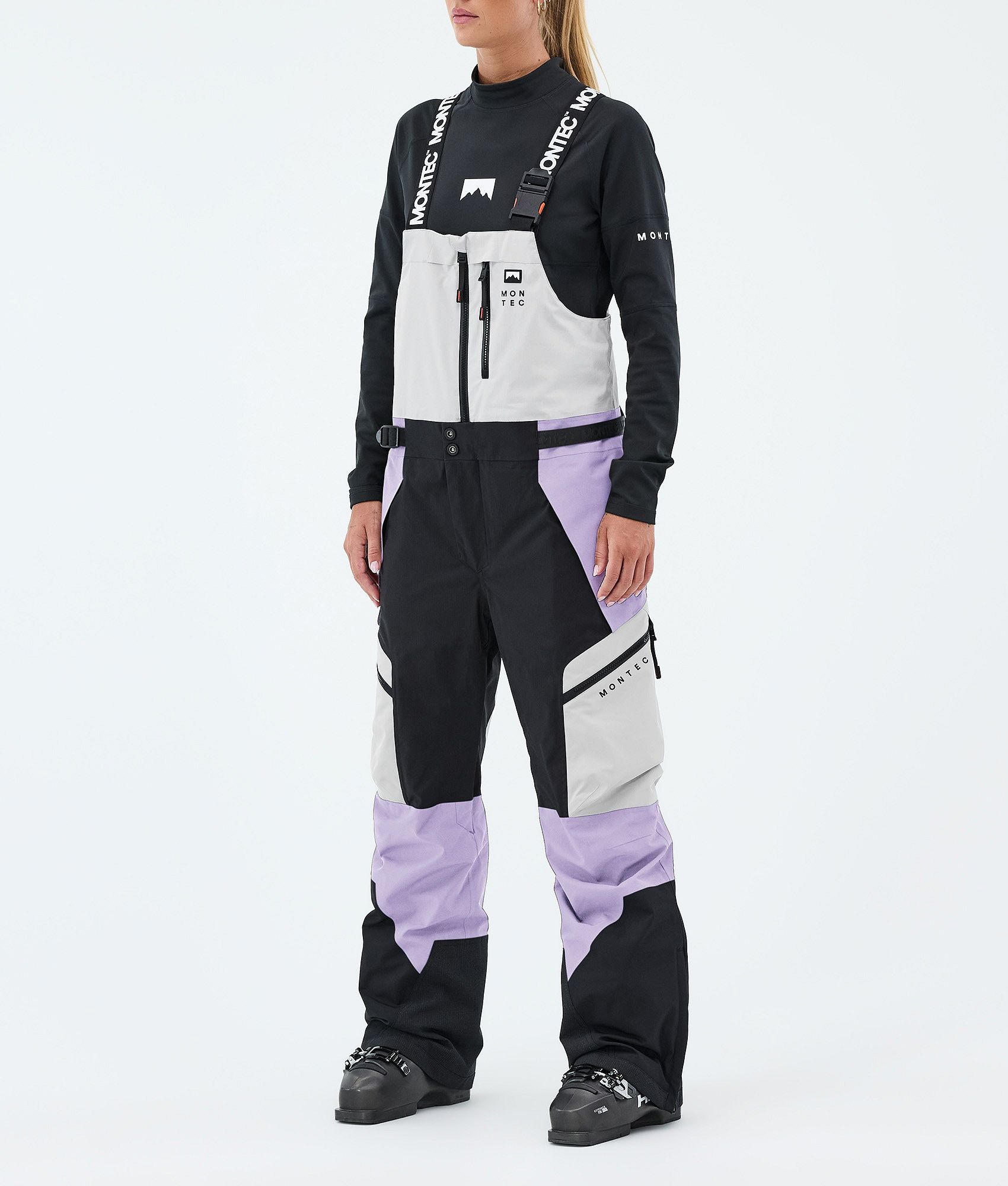 Montec Dozer W スキーパンツ レディース Soft Pink/Greenish/Black