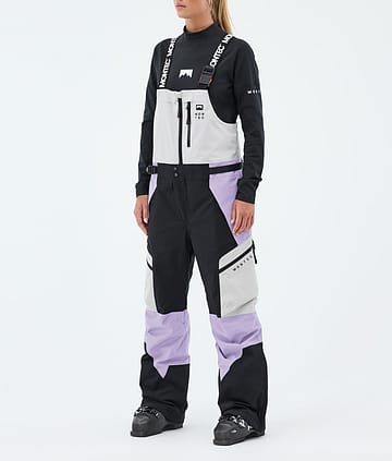 Dozer W Ski Pants Women Light Grey/Black/Faded Violet