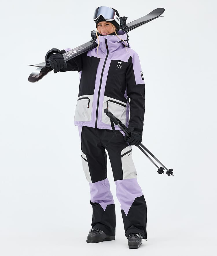 Dozer W Pantaloni Sci Donna Light Grey/Black/Faded Violet, Image 2 of 7